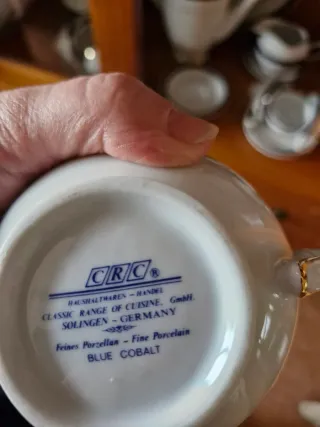 Vajilla CRC Porcelana Azul Cobalto