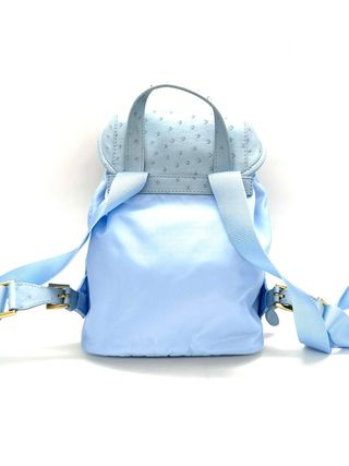 Mochila Prada Azul Cielo Piel Ostrich