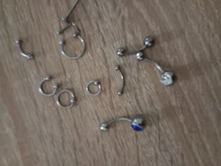 Set piercing acciaio chirurgico