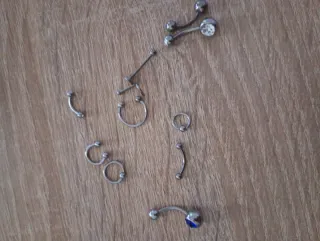 Set piercing acciaio chirurgico