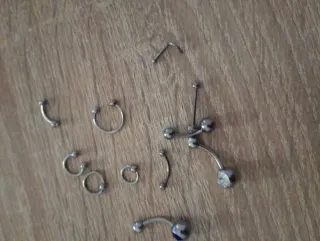 Set piercing acciaio chirurgico