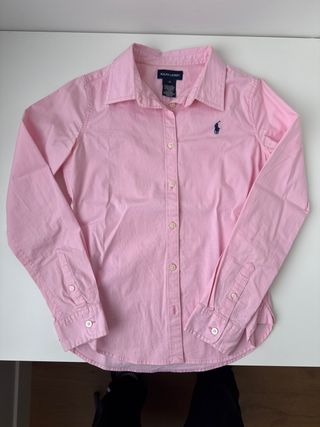 Camisa Ralph Lauren Niña Talla 12 Rosa