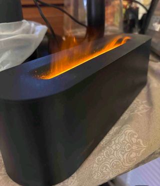 Humidificador llama difusor aromaterapia luz led