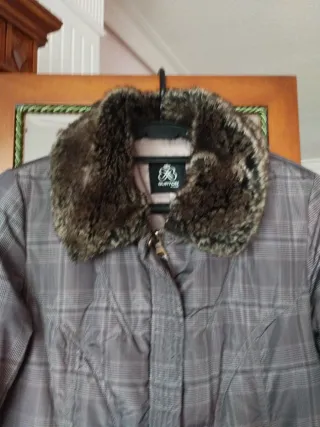 Chaqueta corta abrigo cuadros