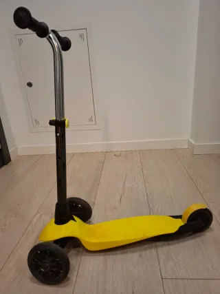 Patinete 3 Ruedas Btwin B100 Amarillo