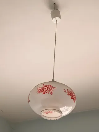 Lámpara colgante vintage floral