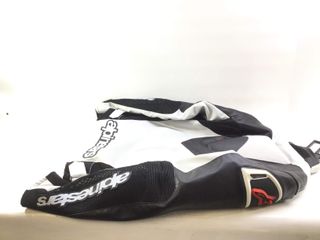 chaqueta motorista alpinestars blanca negra