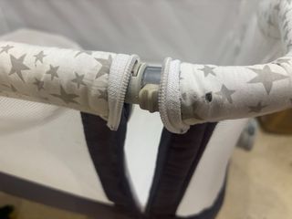 Minicuna colecho gris con estrellas