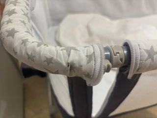 Minicuna colecho gris con estrellas