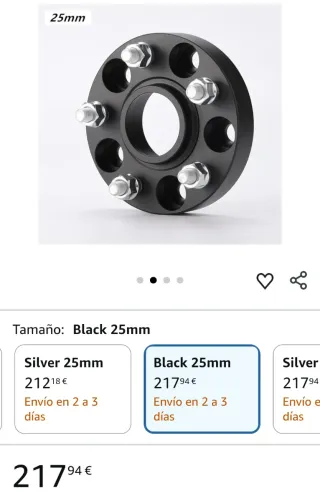 Separadores de llantas 5x114.3 25mm