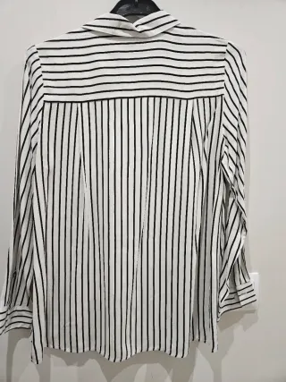 Blusa blanca con rayas negras Lefties Talla S