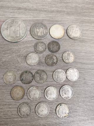 21 Monedas de Plata Españolas