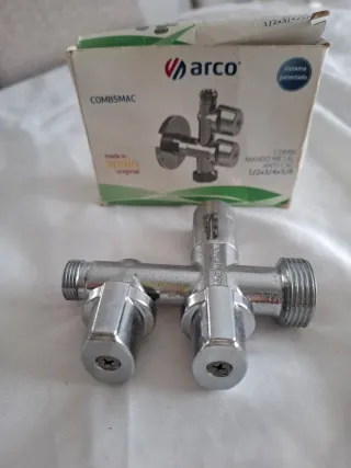 ARCO llave combi lavadora y fregadero 1/2 3/8 3/4
