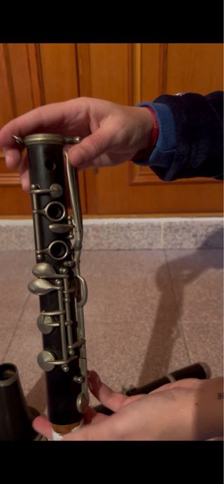 Clarinete madera antiguo S. XX