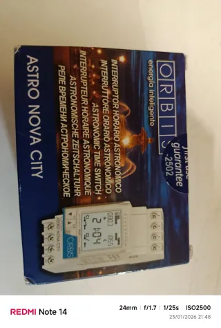 Reloj Horario Digital Orbis Astro Nova City