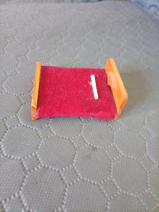 Cama doble casa de muñecas