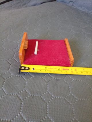 Cama doble casa de muñecas