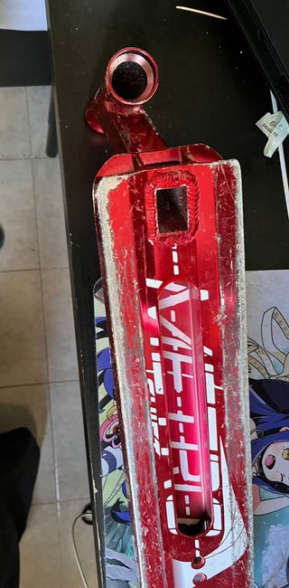 Base patinete scooter rojo