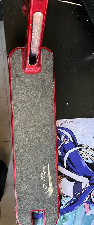 Base patinete scooter rojo