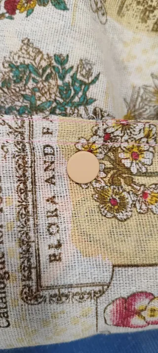 Bolso reversible estampado floral