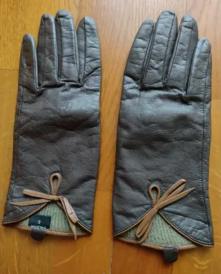 Guantes Valeria Piel Marrón Talla S