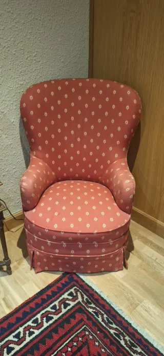 Sillón descalzador tela estampado