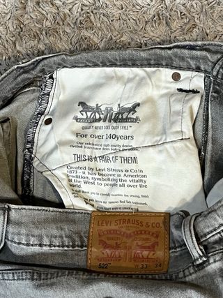 Tejanos Levi’s Grises - W33 L34