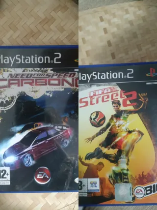 PS2 Need for Speed Carbon y FIFA Street 2