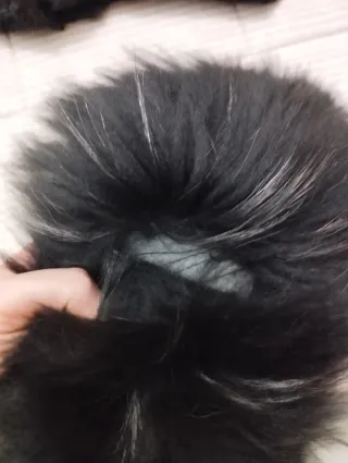 Cappotto Lisa Kott Nero con Pelliccia Tg 46/48