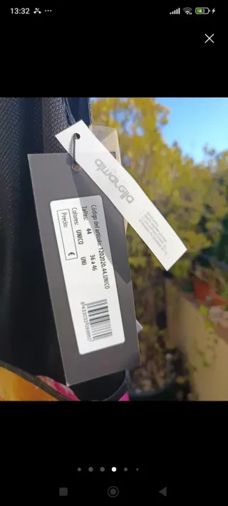 Vestido fiesta estampado floral talla 44