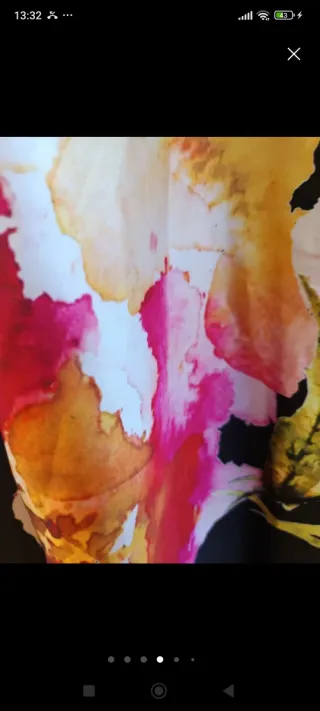 Vestido fiesta estampado floral talla 44