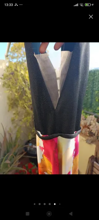 Vestido fiesta estampado floral talla 44