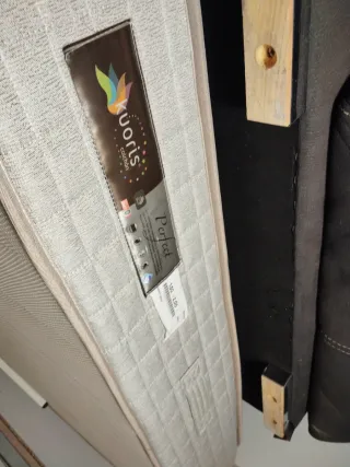 Canapé 150x200 Madera Gran Capacidad + colchón