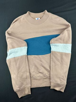 Felpa Russell Athletic beige/blu