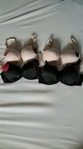 Pack 4 Sujetadores PUSH UP Beige y Negro