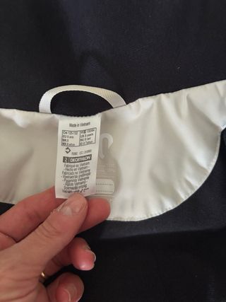 Chaqueta de esquí infantil blanca talla 8 anos