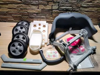 SILVER LINE Silla de paseo gemelar para muñecas