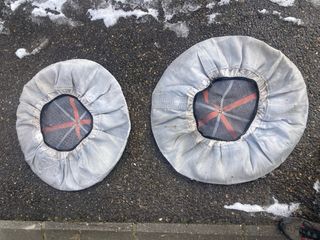 Cadenas de tela para nieve