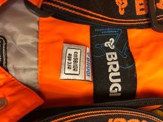 Pantaloni sci Bambini Brugi arancioni