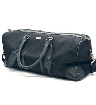 Valigia Gucci Nero Pelle e Tela