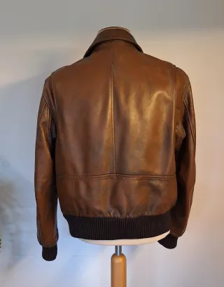 Chaqueta de piel Hackett Marrón