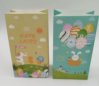 12 Bolsas Papel Pascua