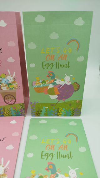 12 Bolsas Papel Pascua