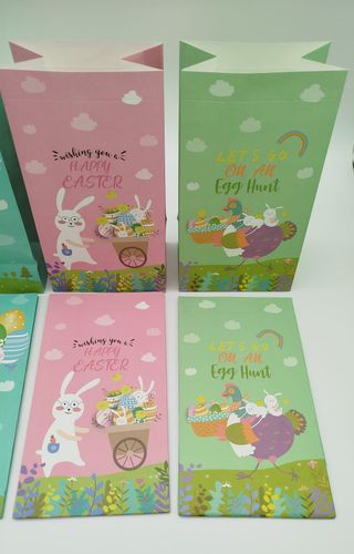 12 Bolsas Papel Pascua