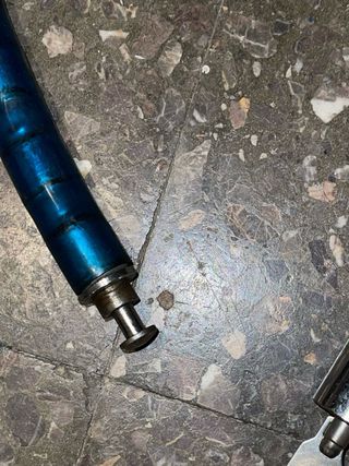 Candado azul para moto o bici