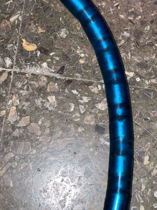 Candado azul para moto o bici