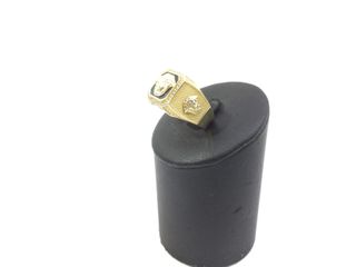 sello oro 18k con circonita