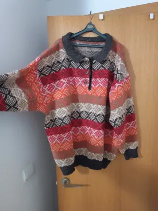 Jersey Vintage Lana XL Estampado