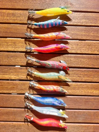 Pack 10 Jibioneras/Pajaritos calamar