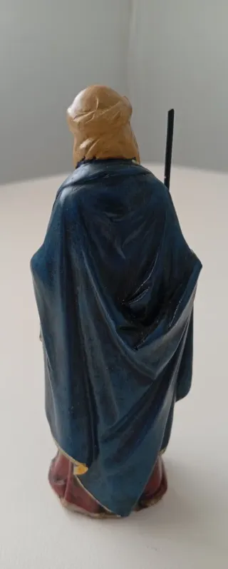 Set di figure per presepe: Re Magi, Angelo, mulo-bue